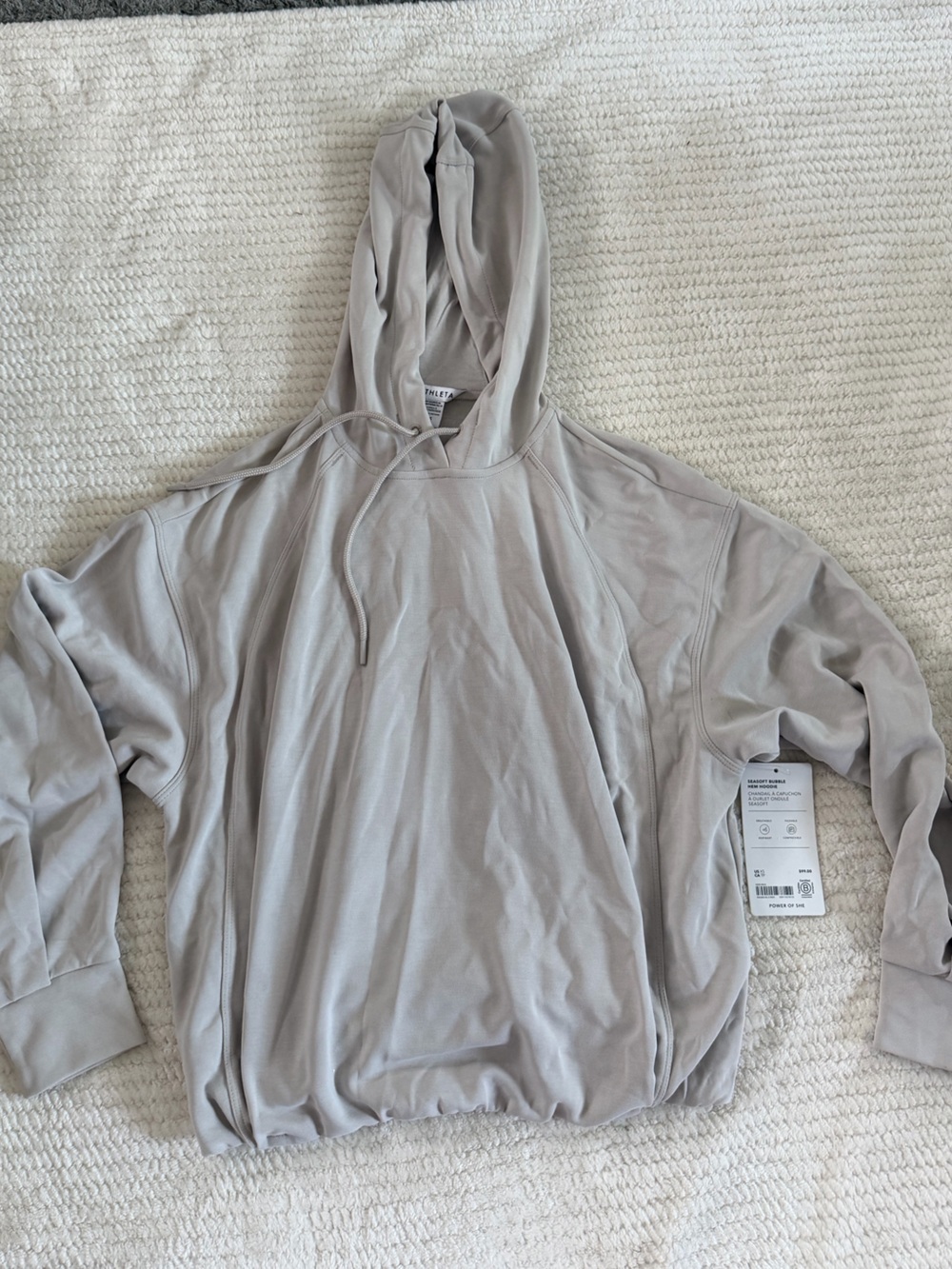 Athleta Hoodie Pullover with Hood and Drawstring